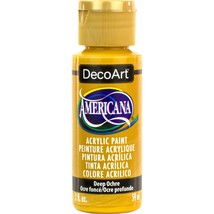 DecoArt, Deep Ochre, Americana Acrylic Paint, 2 oz. - $4.51