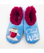 Snoozies Women&#39;s Slippers Cloud Wine Light Blue Small 5/6 - £10.22 GBP