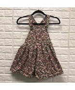 Vtg Dipaki Basic floral overall 100% cotton shorts shortalls prairie gir... - $905.43 MXN