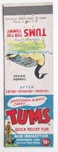 Sportsmen, Tums Advertisement - Canada Goose 20 Strike Matchbook Cover Drug Ad  - £1.38 GBP