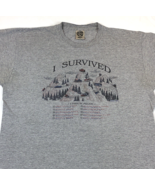 Vintage Rocky Mountain Colorado 10K Pass Checklist 1991 Gray T Shirt Siz... - $544.46 MXN