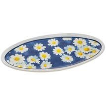 Agnetha Oval Ceramic Daisy Serving Plate - £27.55 GBP