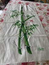 VTG Bark Cloth Bamboo Trees And A Red Bird. 42&quot; By 23&quot; Ideal For Accent ... - £10.91 GBP