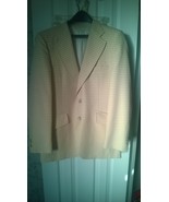 Vintage The Knack Tan with Gingham Checkers Mens Suit Jacket - $34.19 CAD