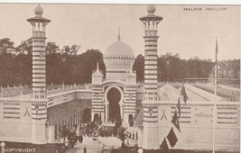 Postcard 1924 British Empire Exhibition London England Malaya Pavilion - £3.99 GBP