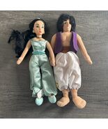 Walt Disney World Parks Exclusive Vintage Aladdin and Jasmine Bean Plush... - $16.17