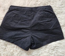 Old Navy Cotton Short Shorts Women&#39;s Size 6 Black  Slit Pockets 3.5&quot; Inseam - £7.84 GBP