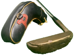 Jack Nicklaus 110 Putter MacGregor RH 34.5&quot; Steel With Leather Grip &amp; Headcover - $39.62