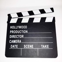 Hollywood Movie Slate/Clapper Wall Art Chalkboard Sign Movie Room Decor 8&quot; - £8.03 GBP