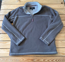 true grit Men’s half zip fleece pullover jacket size S beige X8 - £32.01 GBP