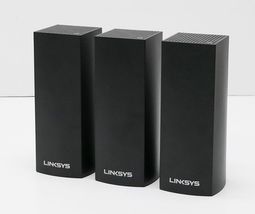 Linksys Velop AC2200 WHW0303B Tri Band Mesh Wi-Fi 5 System (3-Pack) Black image 2