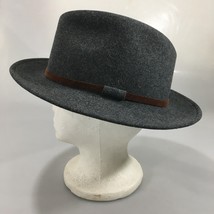 Country Gentleman XL 23 1/4 Gray Lite Wool Felt Fedora Hat Water Repellent - $47.53