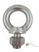 (2) 304 Stainless Steel Lifting Eye Bolt M20 1200105 - £25.62 GBP