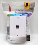Legrand 1 Gang Port Keystone Wall Plate 5 Pack White Network Cat 5 6 Cable - £7.81 GBP