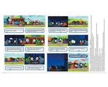 24&quot; X 44&quot; Panel Overnight Stop Book Thomas and Friends Fabric Panel D679.66 - $9.97