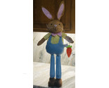 Standing Easter County Boy Bunny Holding A Carrot 24 Inches Tall - $74.79