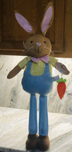 Standing Easter County Boy Bunny Holding A Carrot 24 Inches Tall - £59.96 GBP