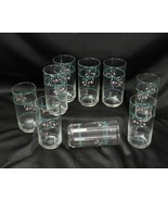 Corelle Rose Marie Tumblers Glasses 5-3/4&quot;  Lot of 9 - $24.49