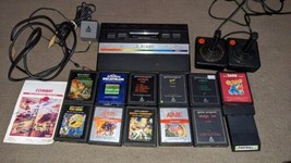 Atari 2600 Jr   Rainbow w/  joysticks adapters, 12 GAMES ALL TESTED  - £134.35 GBP