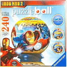 Iron Man 2 Avengers Marvel Ravensburger 240 Piece puzzleball UPC 4005556... - $24.99