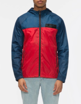 Men&#39;s Waterproof Full Zip Hooded Jacket Tavik Linstow windbreaker Red/Blue Sz M - £50.68 GBP