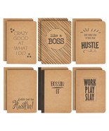 12 Pack Inspirational Kraft Journals, Lined Motivational Notebooks, 4 X ... - £27.13 GBP
