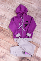 Girls’ Sports Suit – Zip-Up Jacket &amp; Comfy Pants, Demi-season,  Nosi svo... - $556.07 MXN