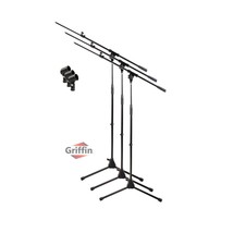 Microphone Stand with Telescopic Boom Arm (Pack of 3) by GRIFFIN - Adjustable Ho - £44.62 GBP