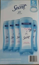 Five (5) Secret ~ Ph Balanced ~ 24 Hour  Invisible Solid Antiperspirant ... - £20.51 GBP