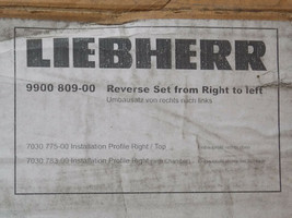 Liebherr 9900-809-00 Reverse Set From Right To Left - $100.00