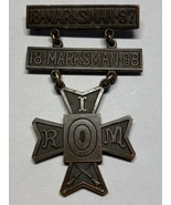 CIRCA 1897-1898, RHODE ISLAND MILITIA, MARKSMAN MEDAL, RIFLE, NAMED, VIN... - $143.55