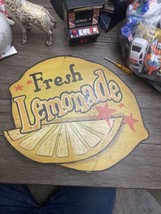 Fresh Lemonade Sign Made Of Wood Great Decor Or For A Lemonade Stand! - £17.03 GBP