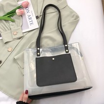 Casual Women Shoulder Bags Fashion Transparent PVC Solid Color  Handbags Summer  - £22.60 GBP