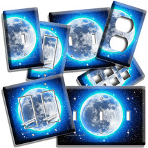 Blue Moon Night Space Stars Light Switch Outlet Wall Plate Astronomy Room Hd Art - £14.07 GBP+