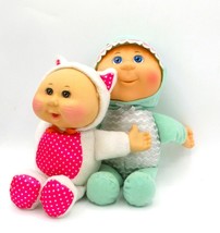 Cabbage Patch Kids Cuties Plush Dolls Cleo Shark &amp; Bunny 9&quot; Pair - $221.94 MXN