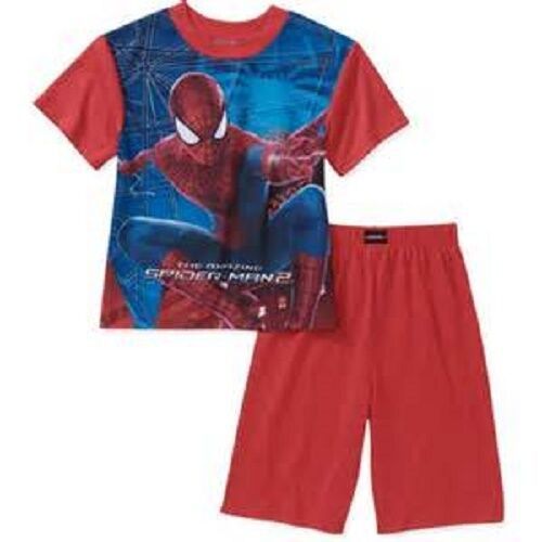 Marvel The Amazing Spiderman 2 Boys 2 Pc Short  Pajamas  Size  4-5  NWT - $11.89
