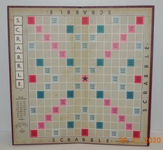 Vintage 1948 SCRABBLE Board Game Selchow &amp; Righter Replacement game board - £11.59 GBP
