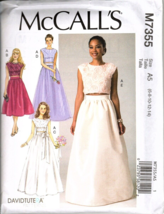 McCall&#39;s M7355 Misses 6 to 14 Special Occasion Dress Uncut Sewing Pattern - £11.81 GBP