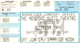 Ozzfest Ticket Stub June 19 1999 Hartford Connecticut - £18.49 GBP