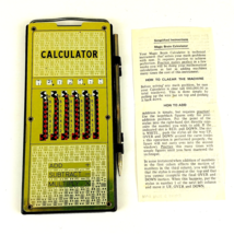 Vintage Calculating Machine Addiator Type Manual Pocket Calculator w/ St... - $13.95