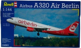 REVELL Airbus A320 Air Berlin MODEL AIRPLANE KIT 1:144 German NEW In Dam... - $106.91