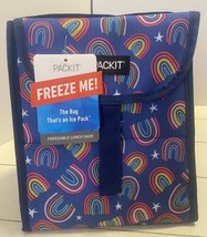 PackIt Freezable Lunch Bag Re-Usable Blue and Multi Color PKB-LN-GEN - $21.04