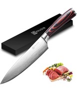 High Carbon Stainless Steel Sharp Chef&#39;S Knife With Ergonomic, From Paudin. - £34.59 GBP