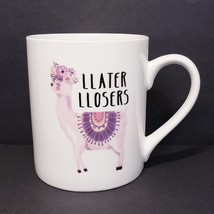 Hazel &amp; Co &quot;Llater Llosers&quot; Llama 20 oz. Ceramic Coffee Mug Cup - £11.40 GBP