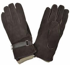 Brooks Brothers Mens Genuine Leather Gloves with Acrylic Lining Brown, L, 8318-6 - £71.21 GBP