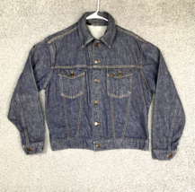 VINTAGE Genuine Roebuck Jean Jacket Adult 42-R Sears Selvedge Western De... - £53.49 GBP