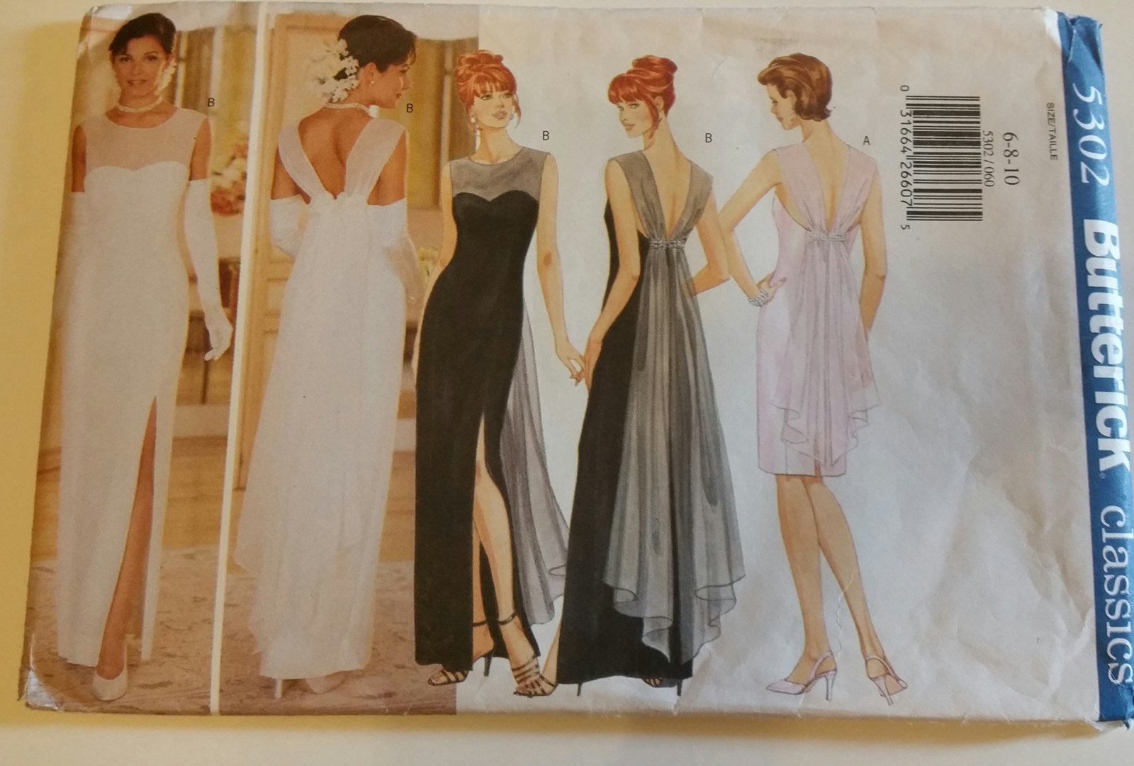 Butterick 5302 evening dress size 6,8,10 - $8.90