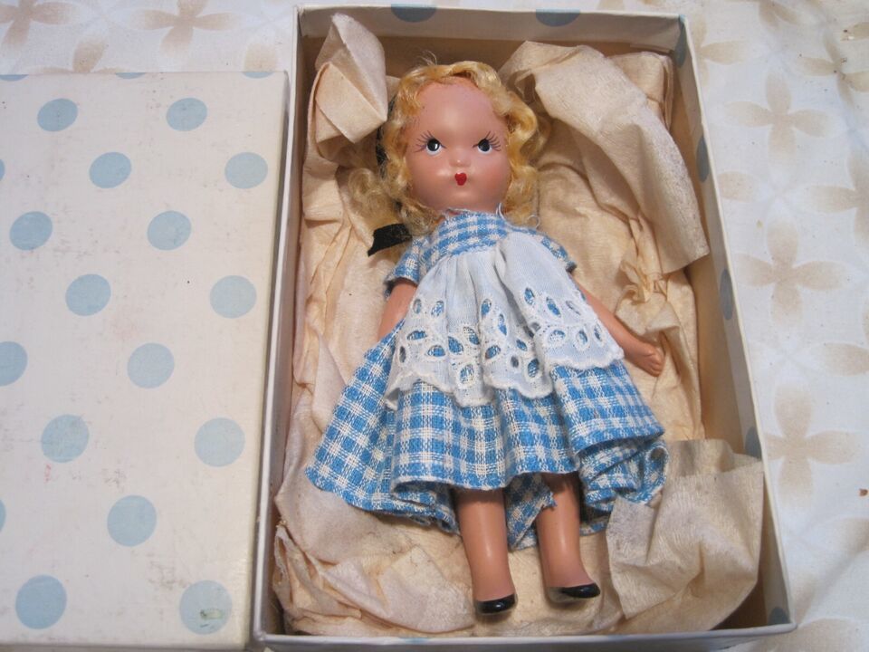 1940s NANCY ANN STORYBOOK BISQUE DOLL -#125 Alice Thru The Looking Glass - $89.10