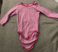 H&amp;M Baby One piece outfit pink white stripes size 3 months - £2.52 GBP