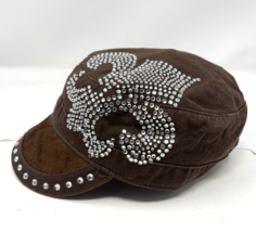 BHW Women&#39;s Rhinestone Women&#39;s Biker Hat Brown NWT - €13,05 EUR